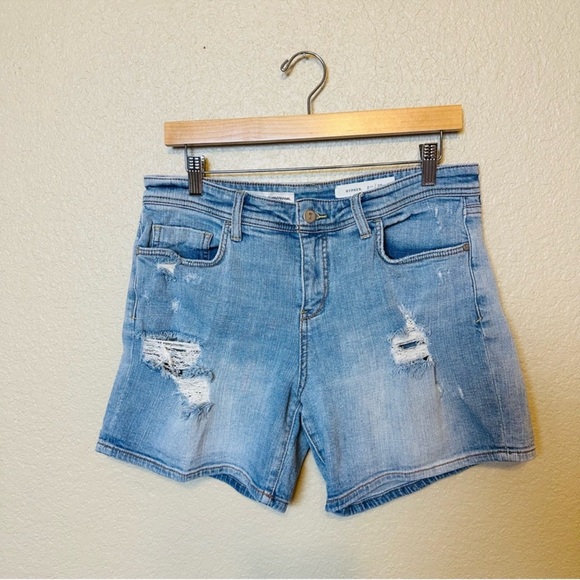 Anthropologie Pilcro and the Letterpress Hyphen Distressed Denim Shorts Size 29 - Picture 3 of 8